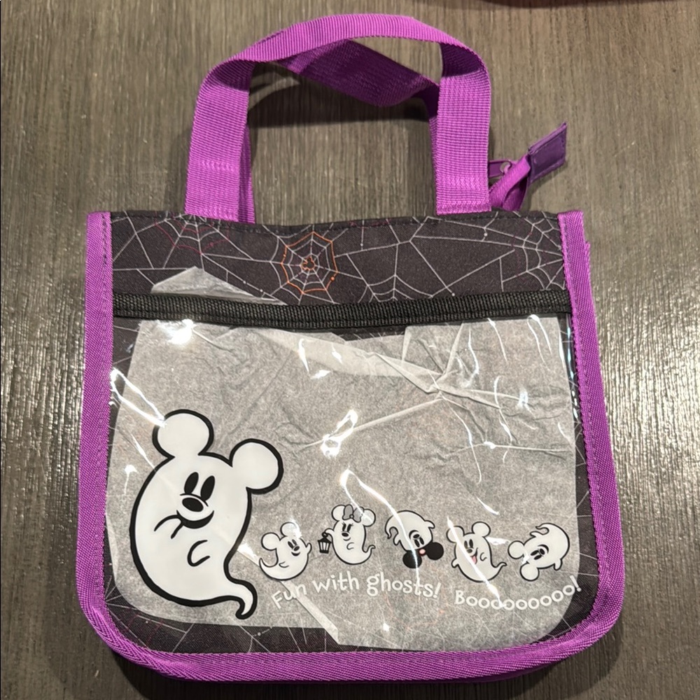 Disney Tokyo Purple and Black Ghost Tote Bag 2024